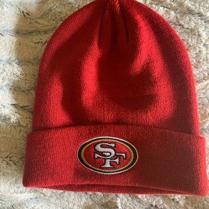 San Francisco 49ers NFL Beanie And Gloves Red One Size Fits Most, New